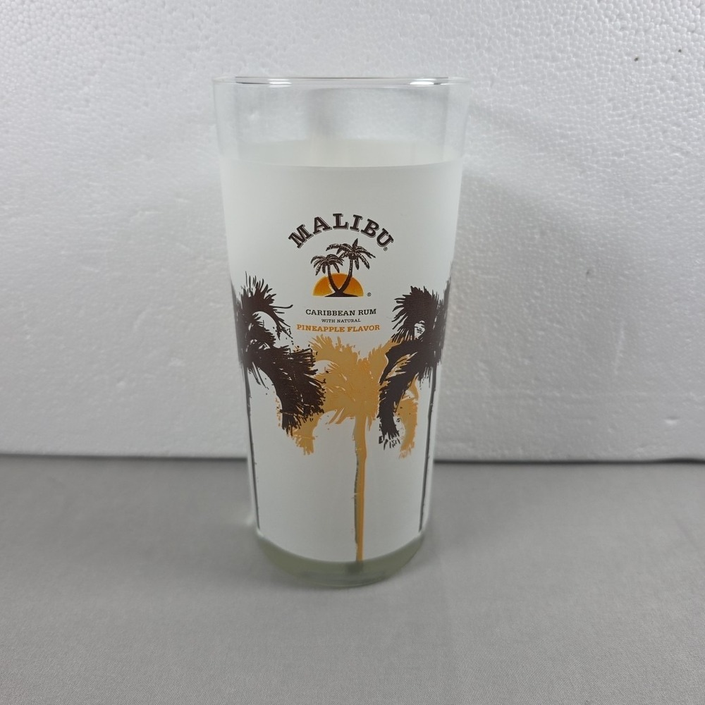 Malibu Caribbean Pineapple White Rum Liqueur Drinking Glass